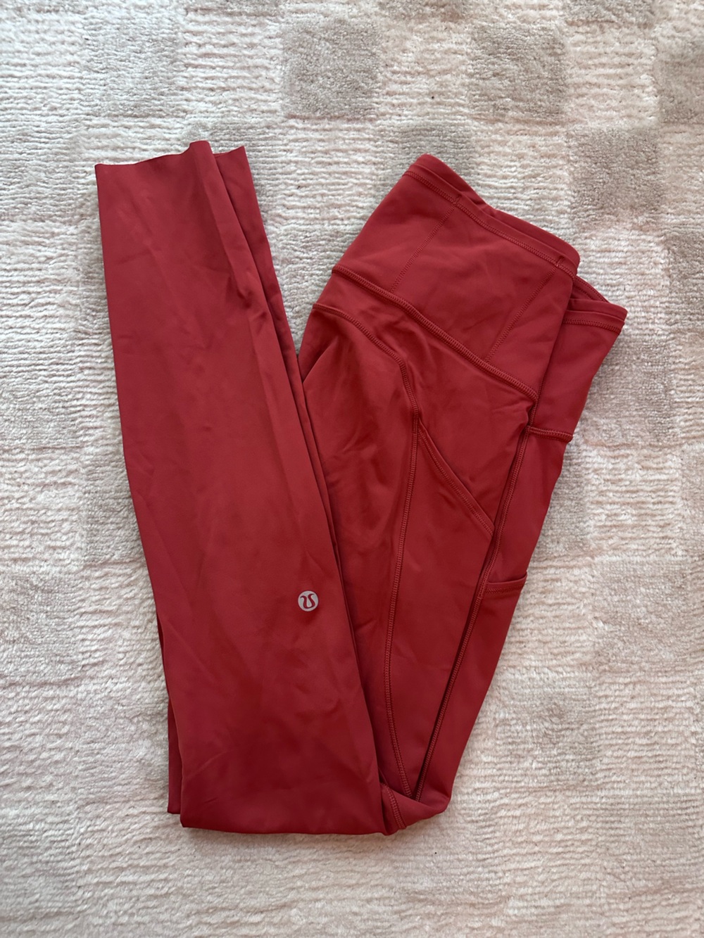 Lululemon Orange High-Rise Leggings
